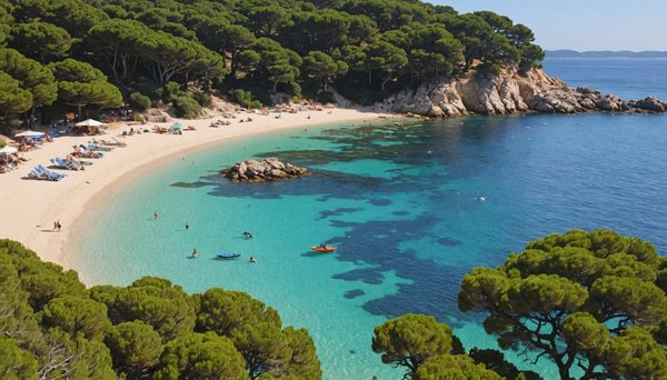 La plage de la courtade : un trésor accessible de porquerolles